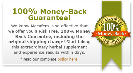 refund policy macafem supplements